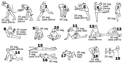 Resultado de imagen de ejercicios de estiramiento